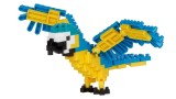 Bandai Nanoblock Animal Perroquet Bleu Et Jaune Building Block (nbc343)
