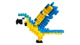 Bandai Nanoblock Animal Perroquet Bleu Et Jaune Building Block (nbc343)