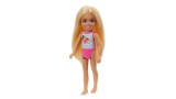 Papusa Barbie Club Chelsea Beach Doll With Flower Swimsuit (htk25)