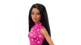 Papusa Barbie Doll Fashionistas 215 Pink Star-print Top Black Straight Hair Doll (hrh13)