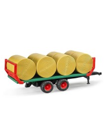 Bruder Bale Transport Trailer With 8 Round Bales (br2220) 