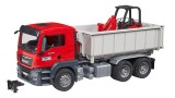  Bruder Man Tgs Truck With Roll-off Container & Schaffer Yard Loader (03767)