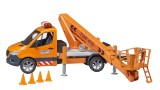 Bruder Mb Sprinter With Work Platform And Light + Sound Module (02679)