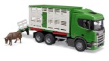 Bruder Scania Super 560r Cattle Transportation Truck With 1 Cattle (03548)