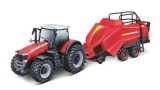  Burago Massey Ferguson 8740s 10 CM With Baler Lifter (143027)