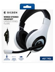Casti Cu Fir Bigben Stereo Gaming V1 Alb Pentru Ps4/ps5 