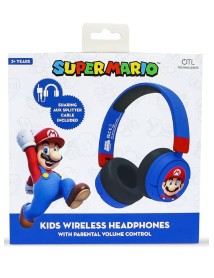 Casti Otl Super Mario Wireless Bt Blue 
