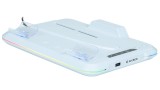  Charging Station With Fan Rgb Usb Hub Fan White Slim Nacon pentru PS5