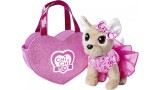 Jucarie Plus Chichi Love Plush Dog With Heart-shaped Bag (23cm) (105890055)