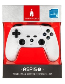 Controller Cu Fir Wireless Spartan Gear Aspis Alb Pentru 