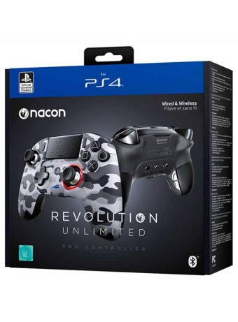  Controller Nacon Wireless Revolution Unlimited Pro Camo Grey pentru PS4