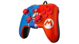 Controller Pdp Faceoff Deluxe Audio Super Mario Rosu/albastru Nsw