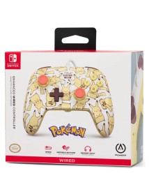 Controller Powera Enh Wired Pikachu Blush - Nintendo Switch 