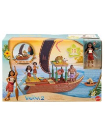 Disney Vaiana 2 Vaiana's Adventure Canoe With Doll (jbt78) 