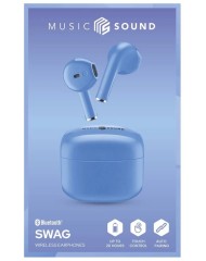 Earphones Ms Swag Tws Bt Light Purple