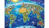  Educa Puzzle 2000 World Landmarks Globus (017129)
