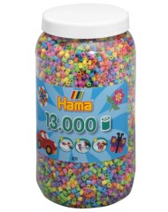 Hama Beads MIDI Pastel MIX, 13.000 Pcs (211-50)