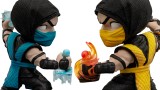 Figurina Joc Iron Studios & Minico Mortal Kombat Scorpion Vs Sub Zero Arcade Set Minico 16cm