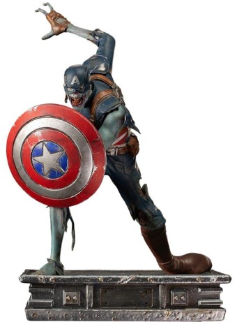 Figurina Statueta Ironstudios Marvel What If ... 1 10 Art Scale Zombie Captain America