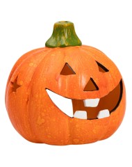 Joker Halloween Pumpkin Candle Holder (14cm) (96061)