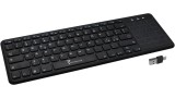  Keyboard Techmade Wireless Tm Bk268t Touchpad Black pentru PC