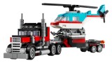 Joc Lego Creator Flatbed Truck With Helicopter (31146)