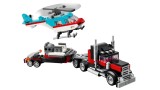 Joc Lego Creator Flatbed Truck With Helicopter (31146)