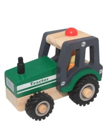 Magni Wooden Tractor With Rubber Wheels (3895) 