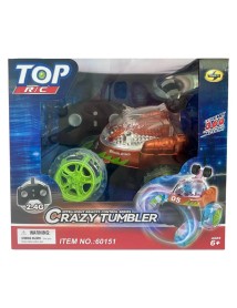 Masina Cu Telecomanda Crazy Tumbler Stunt R/c W/light 2,4ghz Orange (534444) 