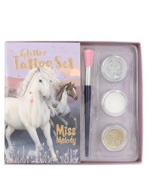 Miss Melody Glitter Tattoo Set Night Horses (0412657) 