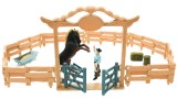  Mojo Western Animal Enclosure With Cowboy Farm Life 14 Pieces (mj-380064)