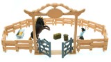  Mojo Western Animal Enclosure With Cowboy Farm Life 14 Pieces (mj-380064)