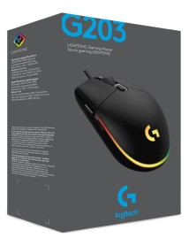 Mouse Logitech G203 Lightsync Black 