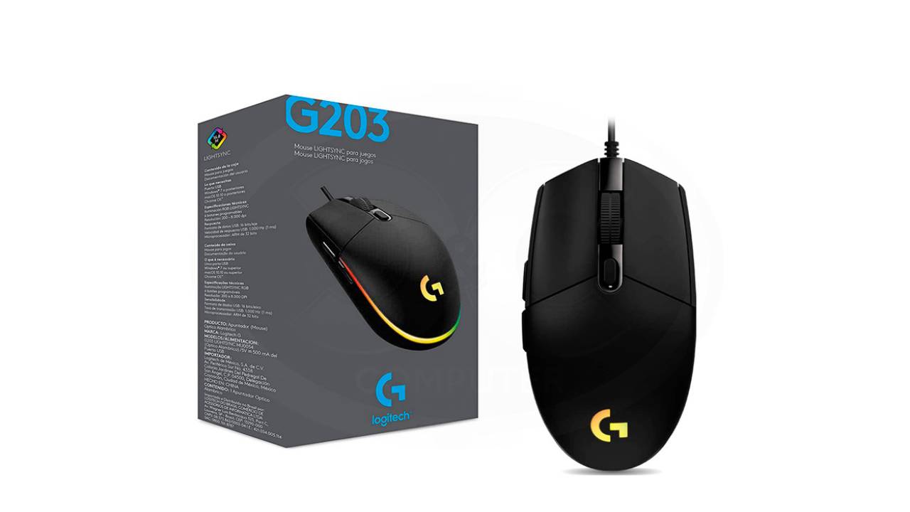Mouse Logitech G203 Lightsync Black