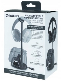 Nacon Charging Station For Headset And Controller Black 
