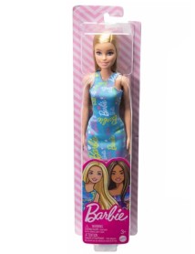 Papusa Barbie Blonde Blue Dress (hgm59) 
