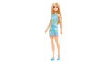 Papusa Barbie Blonde Blue Dress (hgm59)