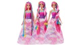 Papusa Barbie Dreamtopia Fantasy Hair With Braid And Twist Styling Rainbow Extensions (hnj06)
