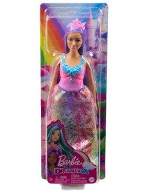 Papusa Barbie Dreamtopia Princess Curvy With Purple Hair (hgr17) 