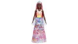 Papusa Barbie Dreamtopia Princess Dark Skin & Light-pink Hair (hgr14)