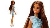 Papusa Barbie Glitz Outfits Dark Skin & Light Blue Dress (hjr95)