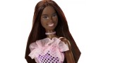 Papusa Barbie Glitz Outfits Dark Skin & Pink Dress (hjr94)