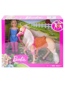 Papusa Barbie Horse And Rider (fxh13) 