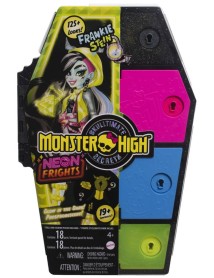 Papusa Monster High Skulltimate Secrets Neon Frights Frankie Stein (hnf79) 