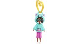 Papusa Polly Pocket Hoodie Buddy Cat Dark Skin (hkv99)