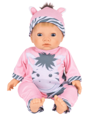 Papusa Tiny Treasure Blond Hair Zebra Outfit (30267)