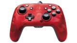  Pdp Face Off Deluxe Controller + Audio Camo Red pentru NSW