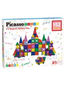 Picasso Tiles 3-d Magnetic Building Set (152 Pcs) (pt152) 