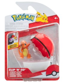 Pokemon Clip N Go Charmander With Poke Ball Pkw3635 