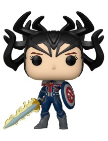 Pop Marvel What If...? Infinity Captain Carter 1464 Bobble Head 9cm 